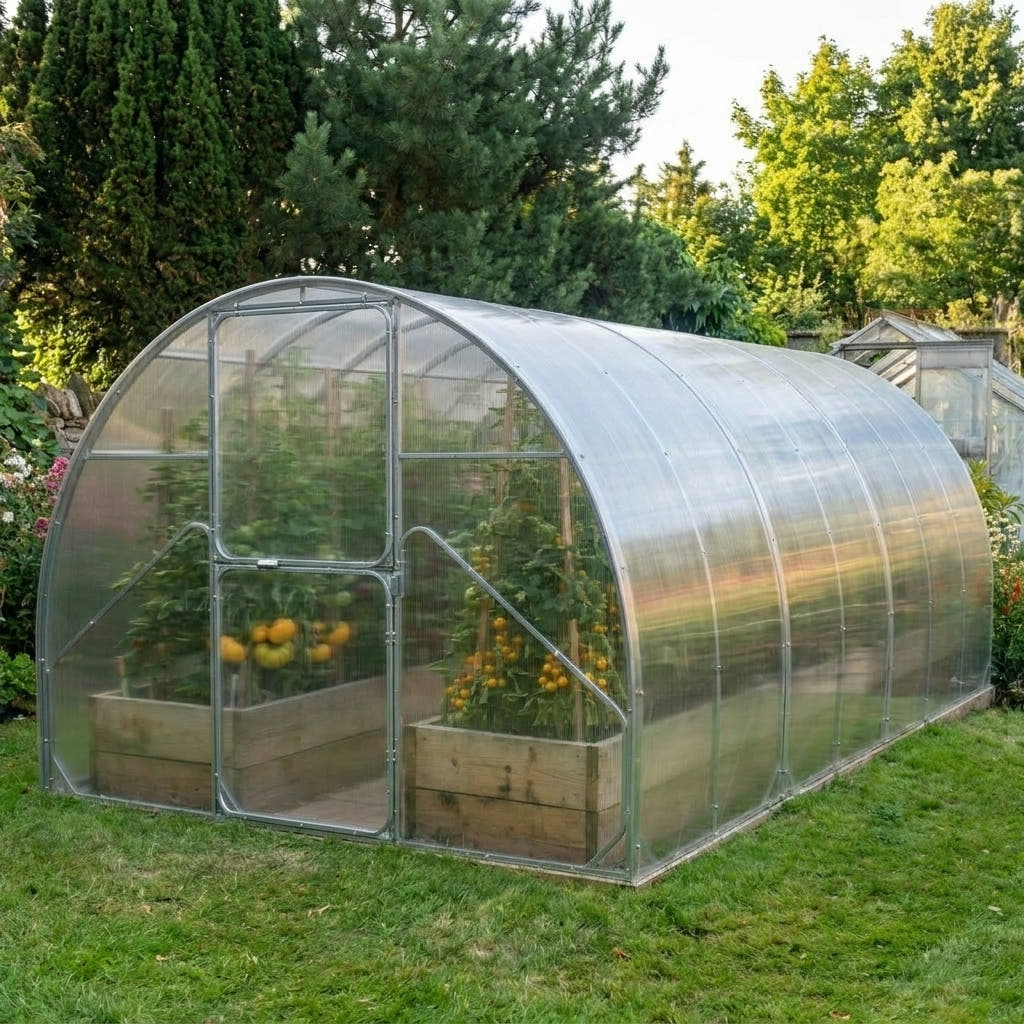SteelRoot 3.14 × 4 m — side profile, 10 × 14 ft variant