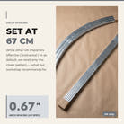 0.67 m arch spacing — closed RHS detail
