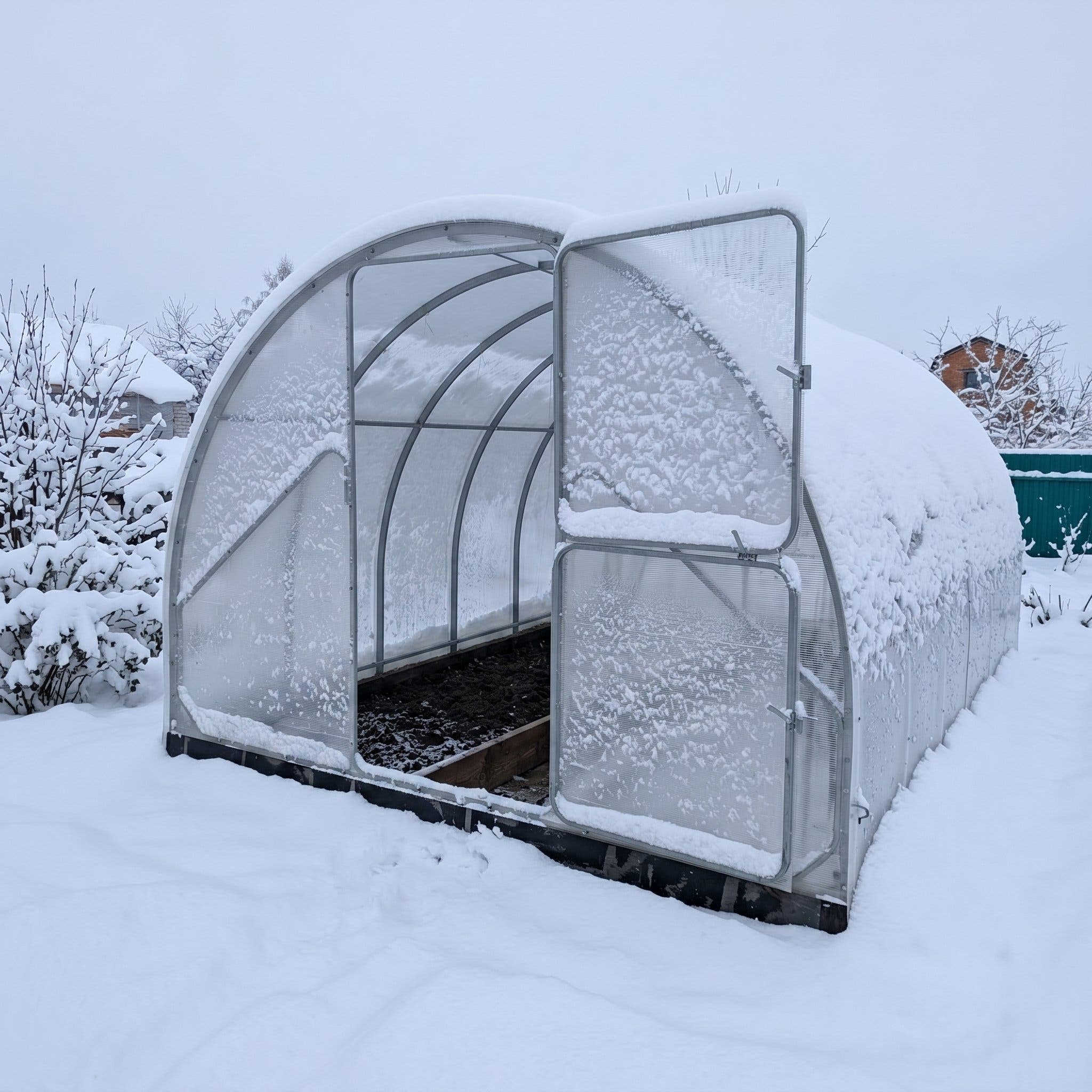 SteelRoot greenhouse wax-cylinder auto-vent opener mechanism — fitted standard, opens around 18°C without power