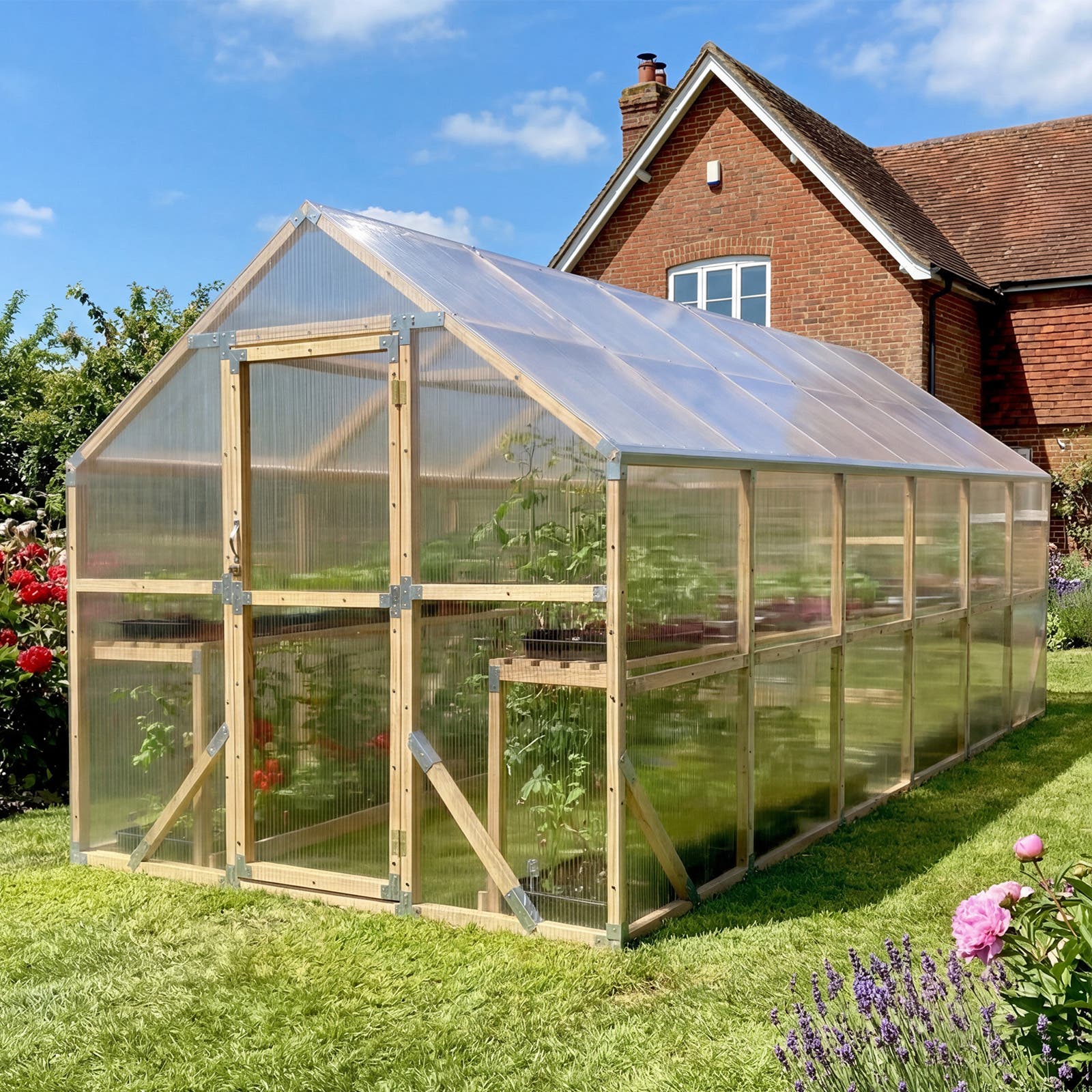Waldenhaus Nordic Greenhouse 6m — hero product photo, front view