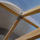 NORDIC greenhouse apex brackets from below
