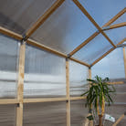 Inside a NORDIC greenhouse with a plant